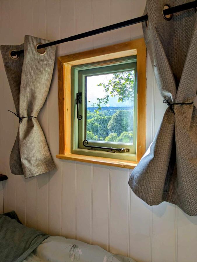 Romantic Nature Retreat, Luxury Glamping & Stargazing Views - Dragonfly Shepherd Hut Yarpole Екстериор снимка