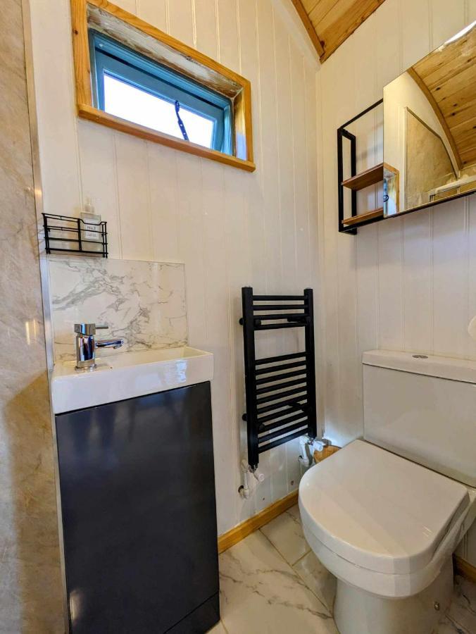 Romantic Nature Retreat, Luxury Glamping & Stargazing Views - Dragonfly Shepherd Hut Yarpole Екстериор снимка