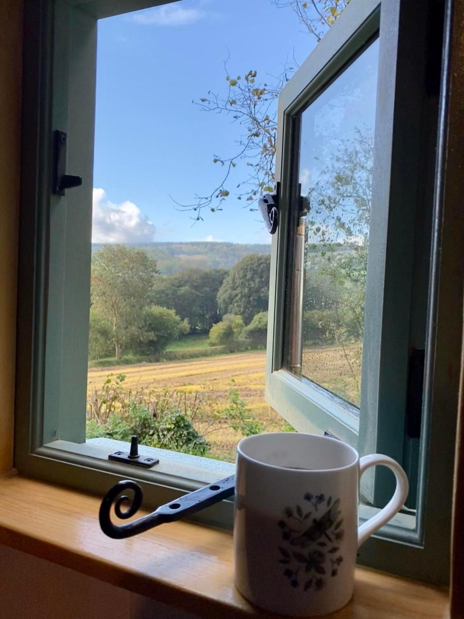 Romantic Nature Retreat, Luxury Glamping & Stargazing Views - Dragonfly Shepherd Hut Yarpole Екстериор снимка